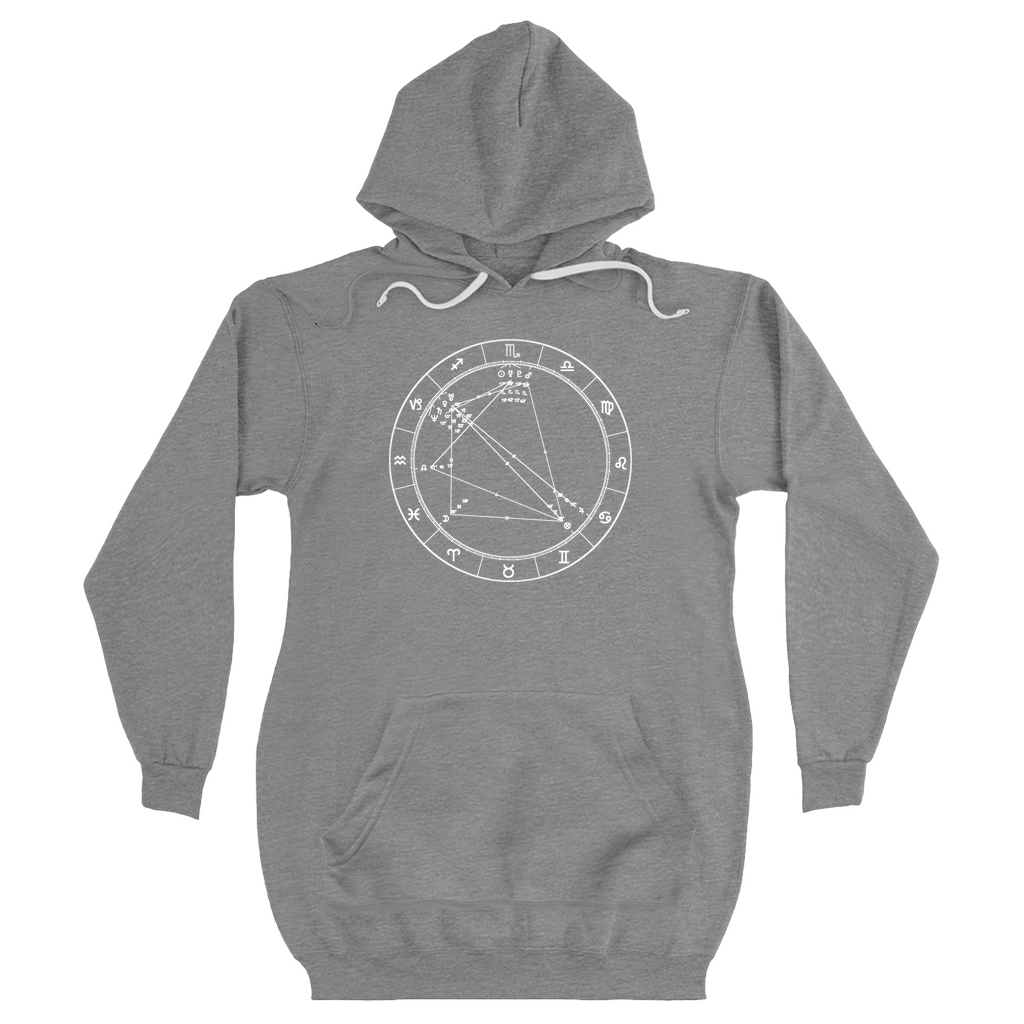 Birth Chart Fleece Hoodie Dress