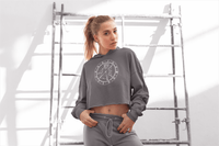 Birth Chart Cropped Fleece Hoodie