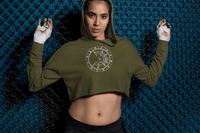 Birth Chart Cropped Fleece Hoodie