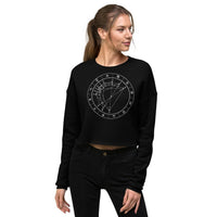 Birth Chart Cropped Fleece Pullover