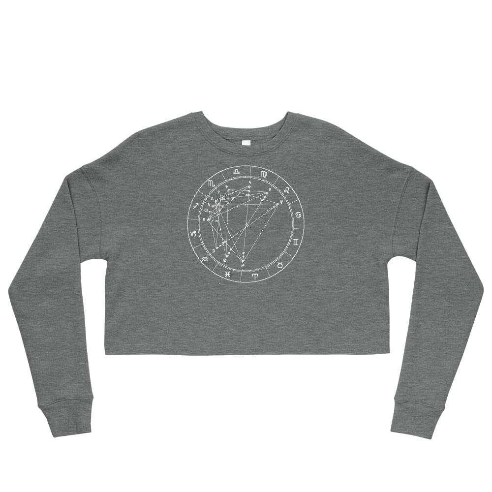 Birth Chart Cropped Fleece Pullover