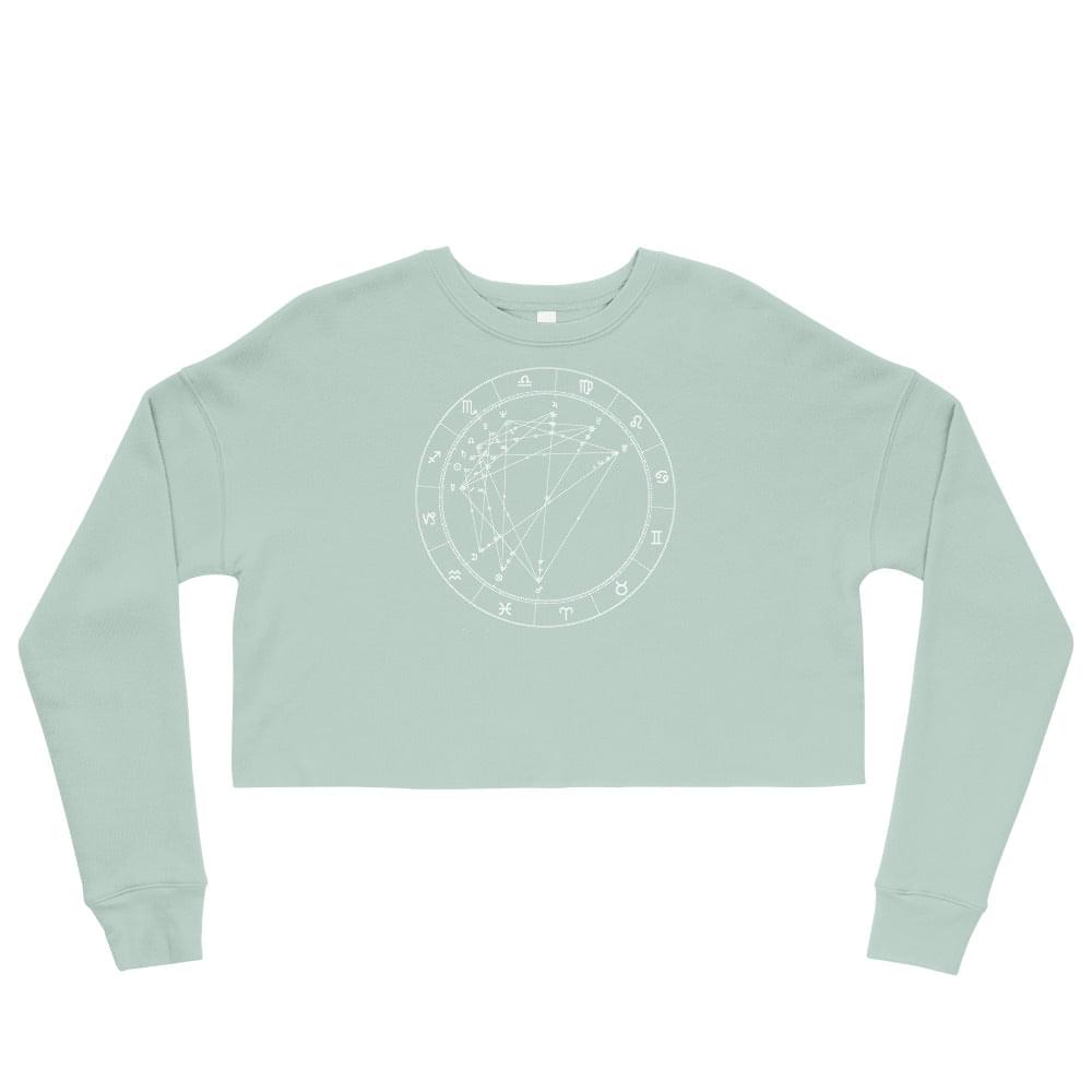 Birth Chart Cropped Fleece Pullover