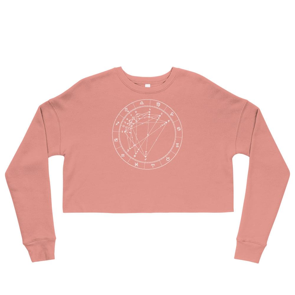 Birth Chart Cropped Fleece Pullover
