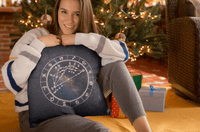 Birth Chart Throw Pillows in Milky Way + Custom Astrology Book - Birthday Predictions Solar Return Report | Astrological birth chart analysis, cosmic clothing & home goods!