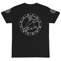 Birth Chart ORGANIC T in Black + Custom Astrology Book - Birthday Predictions Solar Return Report | Astrological birth chart analysis, cosmic clothing & home goods!