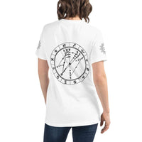 Birth Chart ORGANIC T in White + Custom Astrology Book - Birthday Predictions Solar Return Report | Astrological birth chart analysis, cosmic clothing & home goods!
