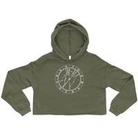 Birth Chart Cropped Fleece Hoodie + Custom Astrology Book - Birthday Predictions Solar Return Report | Astrological birth chart analysis, cosmic clothing & home goods!