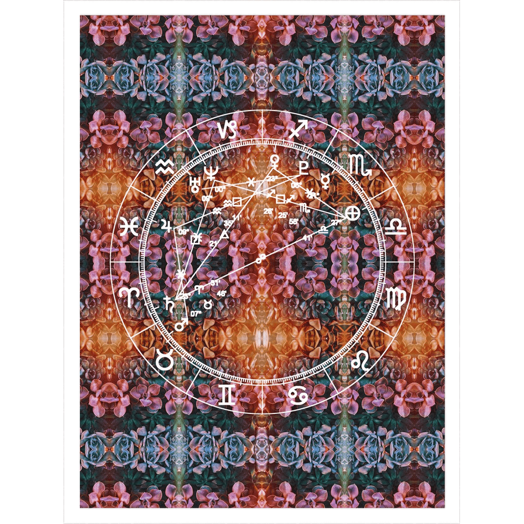 Star Chart Sherpa Blanket in Golden Hour + Custom Astrology Report - Birthday Predictions Solar Return Report | Astrological birth chart analysis, cosmic clothing & home goods!