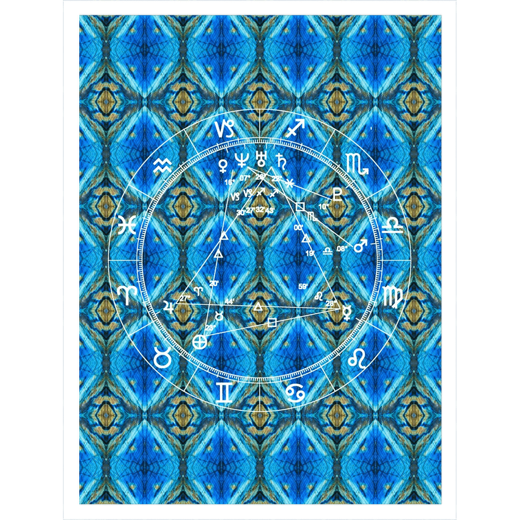 Star Chart Sherpa Blanket in Labradorite Night + Custom Astrology Book - Birthday Predictions Solar Return Report | Astrological birth chart analysis, cosmic clothing & home goods!