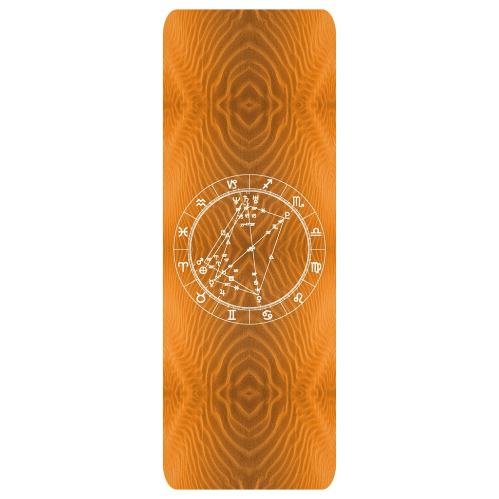 Birth Chart Yoga Mat in Open Sesame + Custom Astrology Book - Birthday Predictions Solar Return Report | Astrological birth chart analysis, cosmic clothing & home goods!