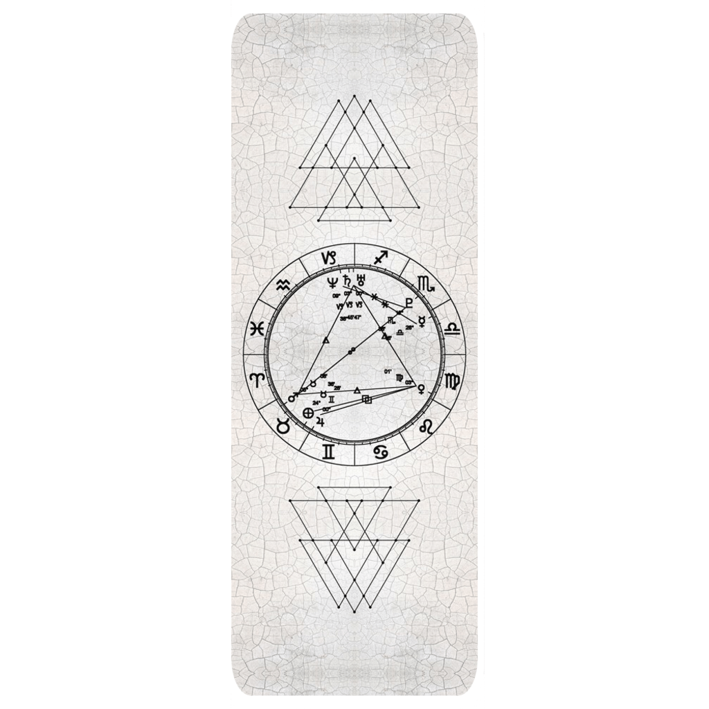 Birth Chart Yoga Mat in Playa + Custom Astrology Book - Birthday Predictions Solar Return Report | Astrological birth chart analysis, cosmic clothing & home goods!