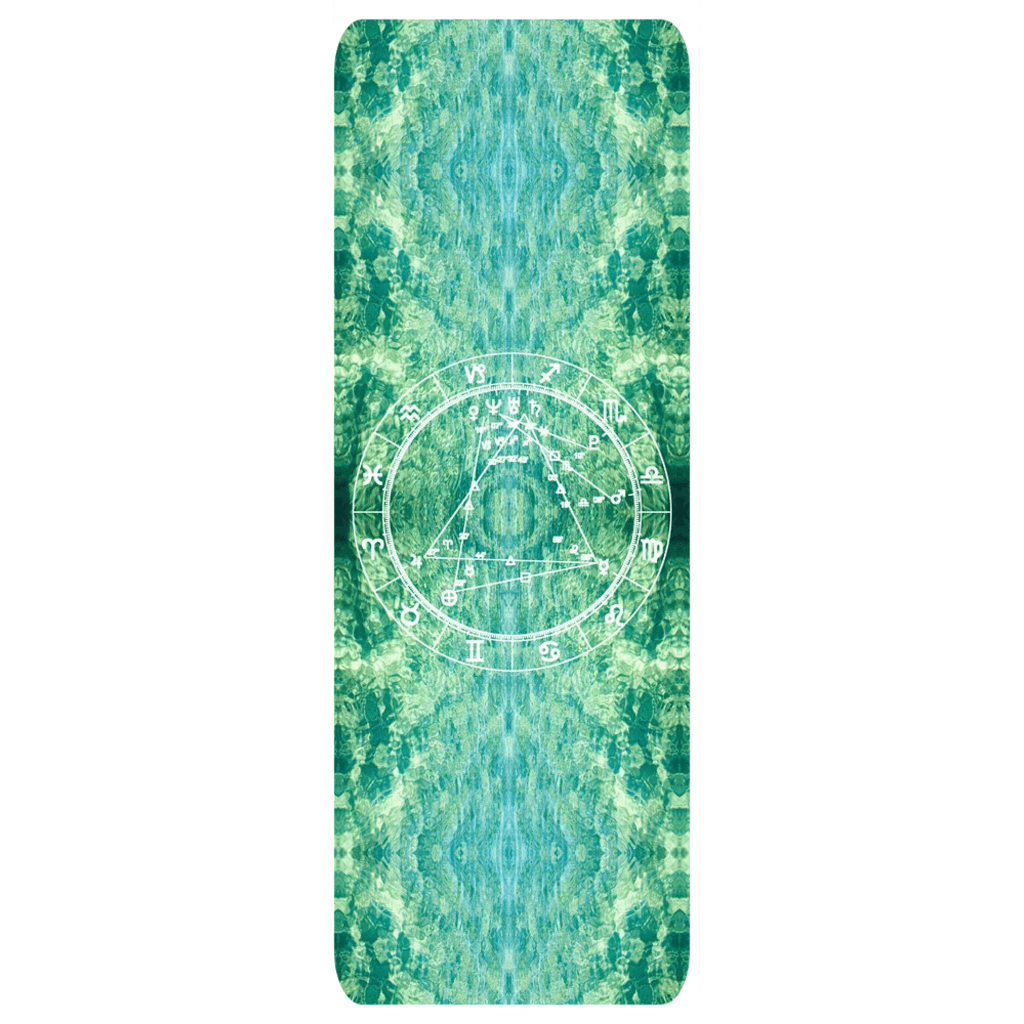 Birth Chart Yoga Mat in sLIQUID + Custom Astrology Book - Birthday Predictions Solar Return Report | Astrological birth chart analysis, cosmic clothing & home goods!