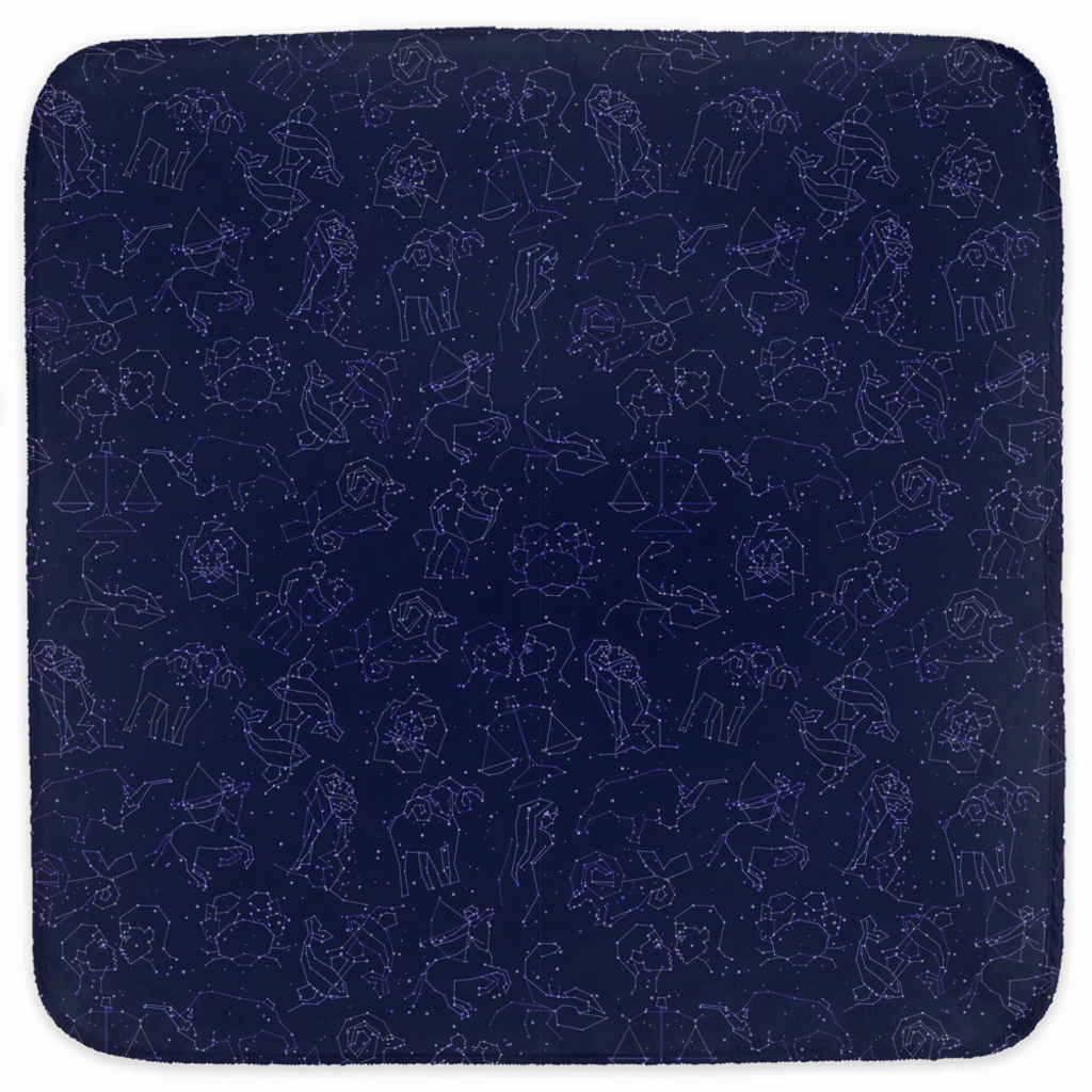 Star Seed Hooded Baby Towel in Royal Zodiac + Custom Astrology Book - Birthday Predictions Solar Return Report | Astrological birth chart analysis, cosmic clothing & home goods!