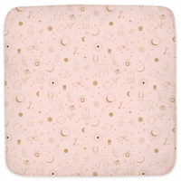 Star Seed Hooded Baby Towel in Sugar & Spice + Custom Astrology Book - Birthday Predictions Solar Return Report | Astrological birth chart analysis, cosmic clothing & home goods!