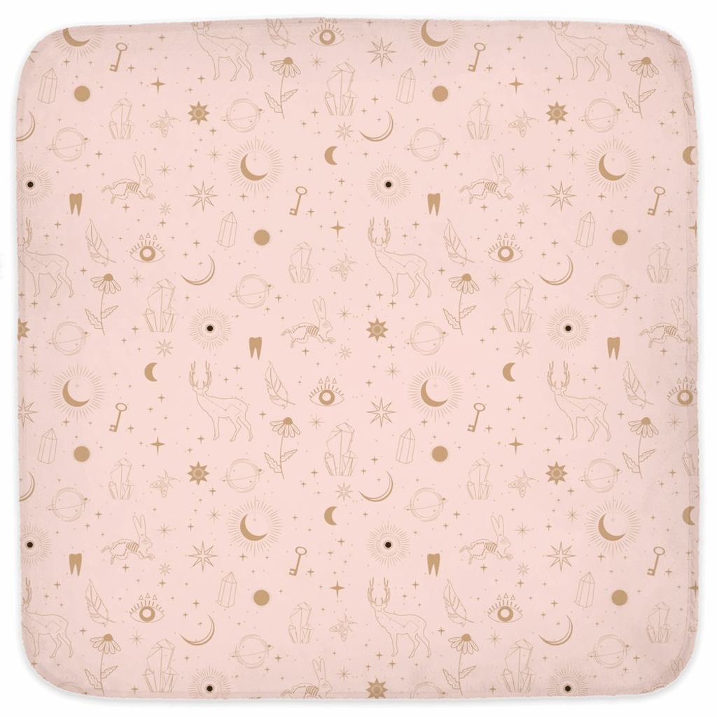 Star Seed Hooded Baby Towel in Sugar & Spice + Custom Astrology Book - Birthday Predictions Solar Return Report | Astrological birth chart analysis, cosmic clothing & home goods!