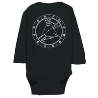 Star Seed Long Sleeve Infant Baby Onesie + Custom Astrology Book - Birthday Predictions Solar Return Report | Astrological birth chart analysis, cosmic clothing & home goods!