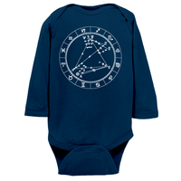 Star Seed Long Sleeve Infant Baby Onesie + Custom Astrology Book - Birthday Predictions Solar Return Report | Astrological birth chart analysis, cosmic clothing & home goods!