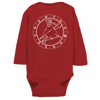 Star Seed Long Sleeve Infant Baby Onesie + Custom Astrology Book - Birthday Predictions Solar Return Report | Astrological birth chart analysis, cosmic clothing & home goods!