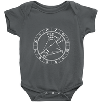 Star Seed Short Sleeve Infant Baby Onesie + Custom Astrology Book - Birthday Predictions Solar Return Report | Astrological birth chart analysis, cosmic clothing & home goods!