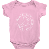 Star Seed Short Sleeve Infant Baby Onesie + Custom Astrology Book - Birthday Predictions Solar Return Report | Astrological birth chart analysis, cosmic clothing & home goods!