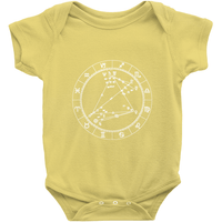 Star Seed Short Sleeve Infant Baby Onesie + Custom Astrology Book - Birthday Predictions Solar Return Report | Astrological birth chart analysis, cosmic clothing & home goods!