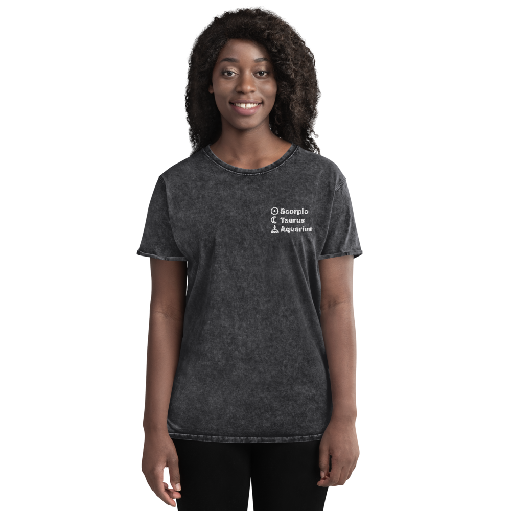 Top 3 Sun Moon Rising Embroidered T