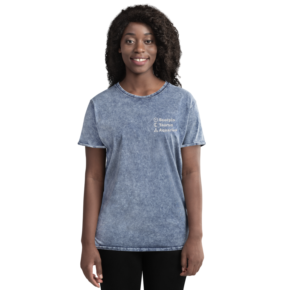 Top 3 Sun Moon Rising Embroidered T