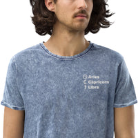 Top 3 Sun Moon Rising Embroidered T