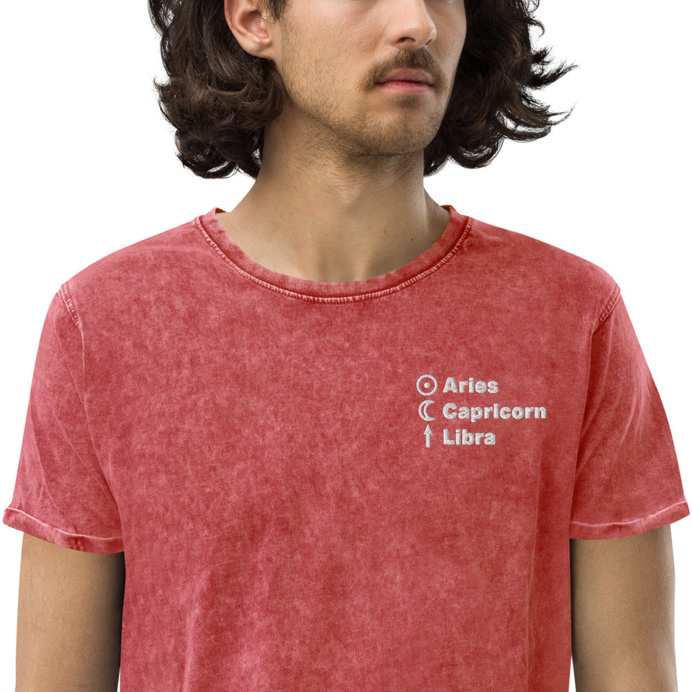 Top 3 Sun Moon Rising Embroidered T