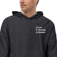 Top 3 Sun Moon Rising Embroidered Hoodie