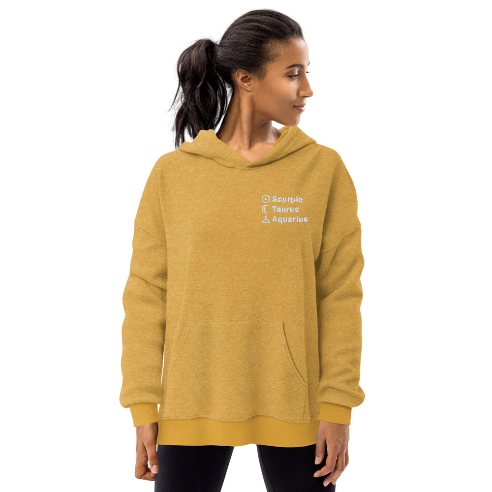 Top 3 Sun Moon Rising Embroidered Hoodie