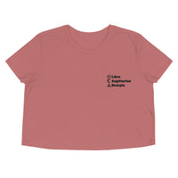 Top 3 Sun Moon Rising Embroidered Crop T