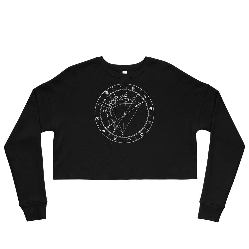 Birth Chart Cropped Fleece Pullover