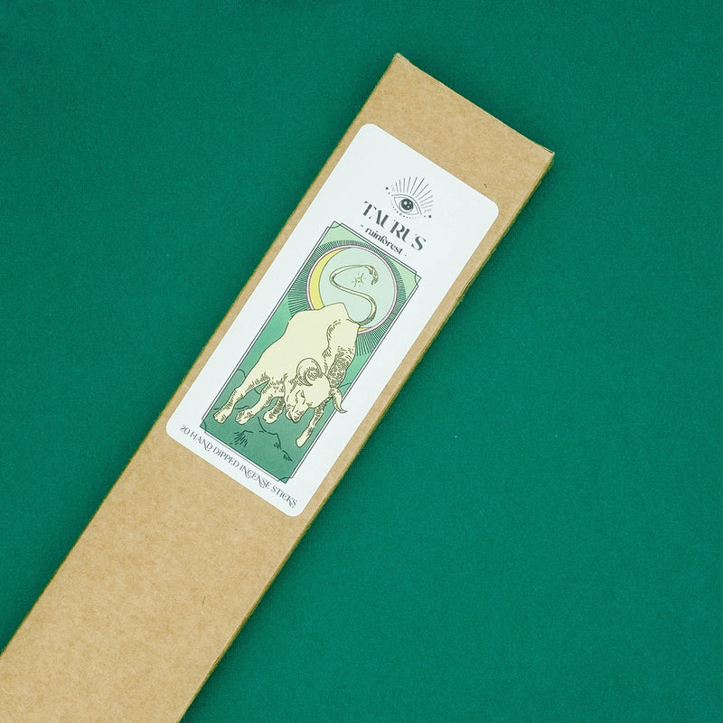 Hand Dipped Zodiac Sign Incense in Taurus ★ Rainforest